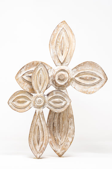 Whitewash Wood Cross